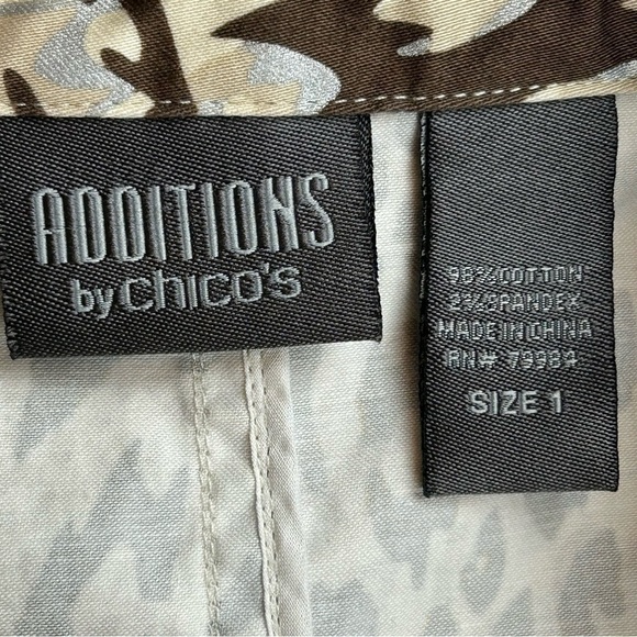 Additions by Chico’s Animal Print Light Weight Jacket - Picture 10 of 11